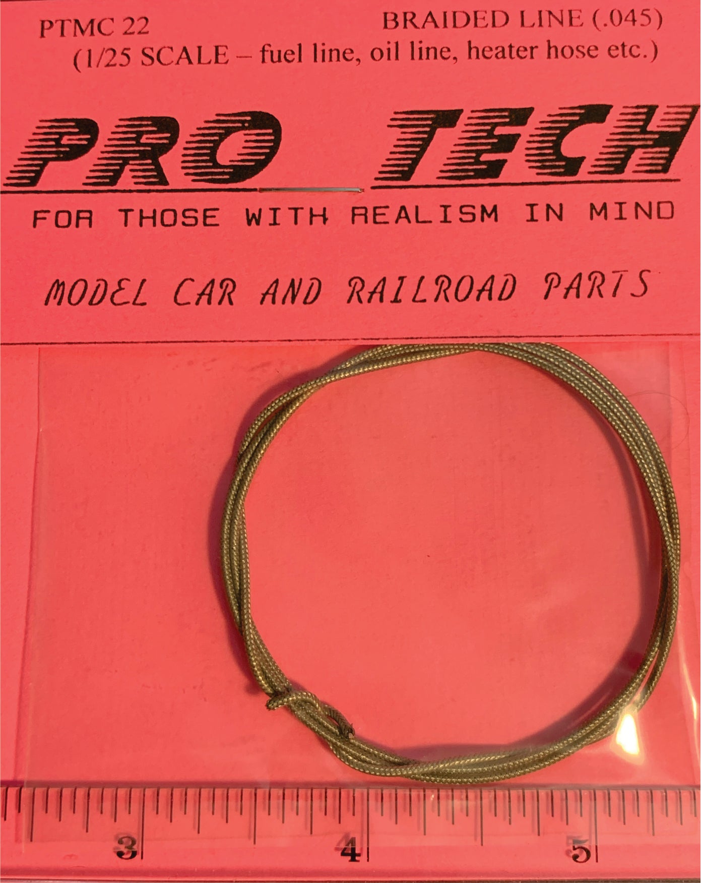 Braided Line (.045) (1/25 scale - fuel line, oil line, heater hose etc.)