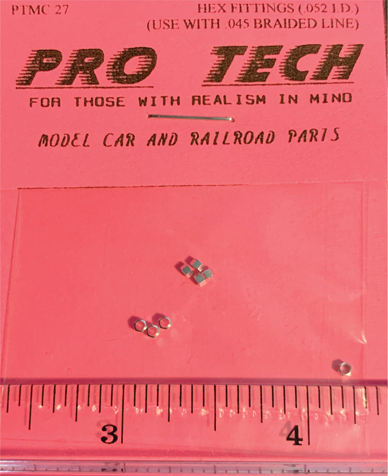 Hex Fittings (for .045 Braided Line) (machined aluminum)