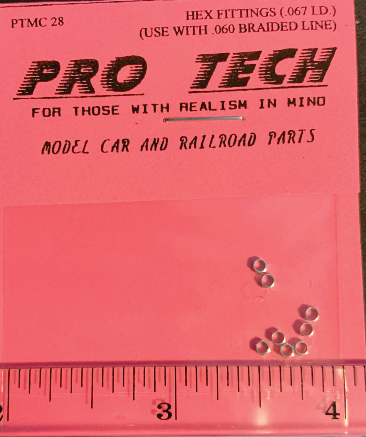 Hex Fittings (for .060 Braided Line) (machined aluminum)