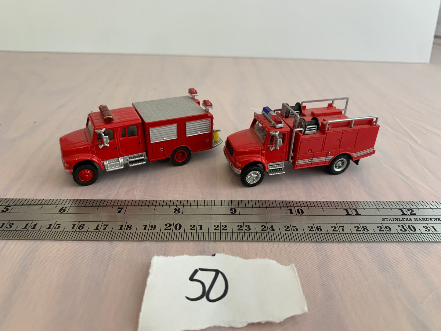 Diecast 1/87 fire truck (lot of 3)