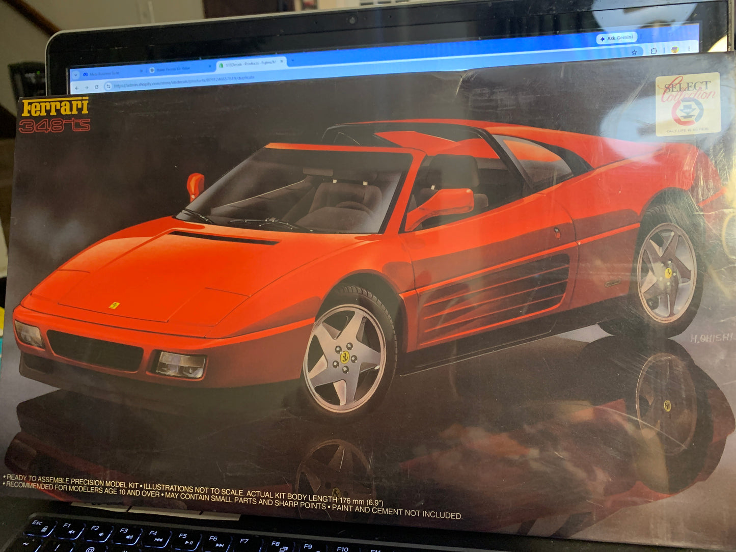 Fujimi/MRC Ferrari 348 TS kit No. 12422, 1/24 scale