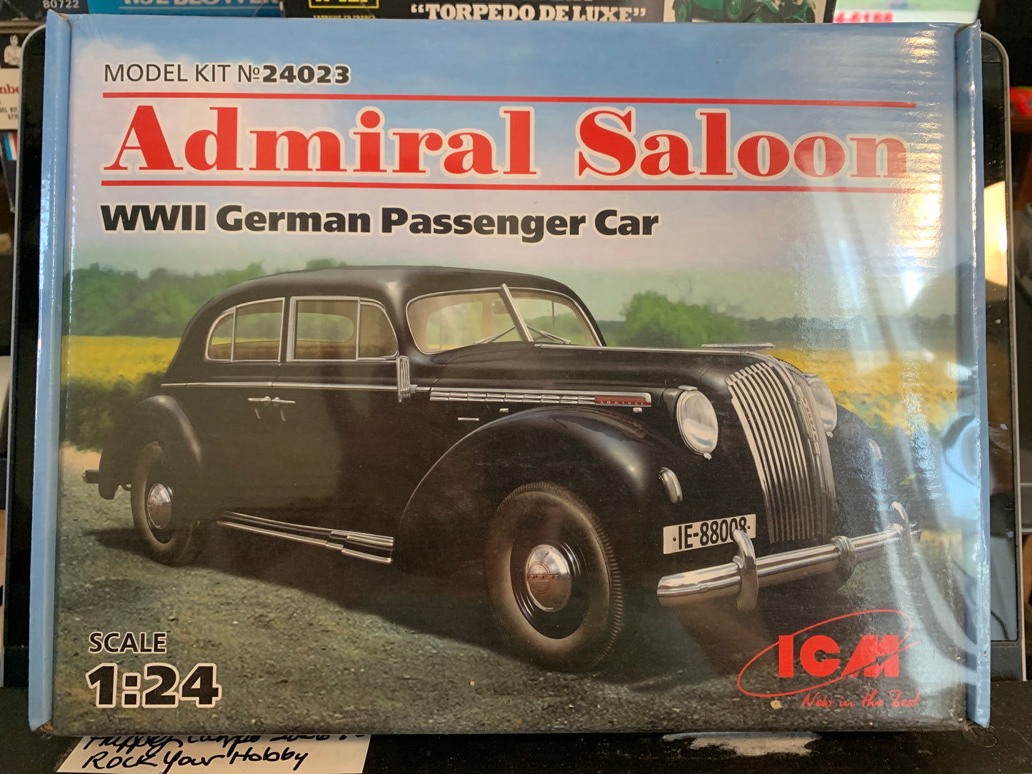 ICM Admiral Saloon WWII German Passenger Car kit #24023, 1/24 scale