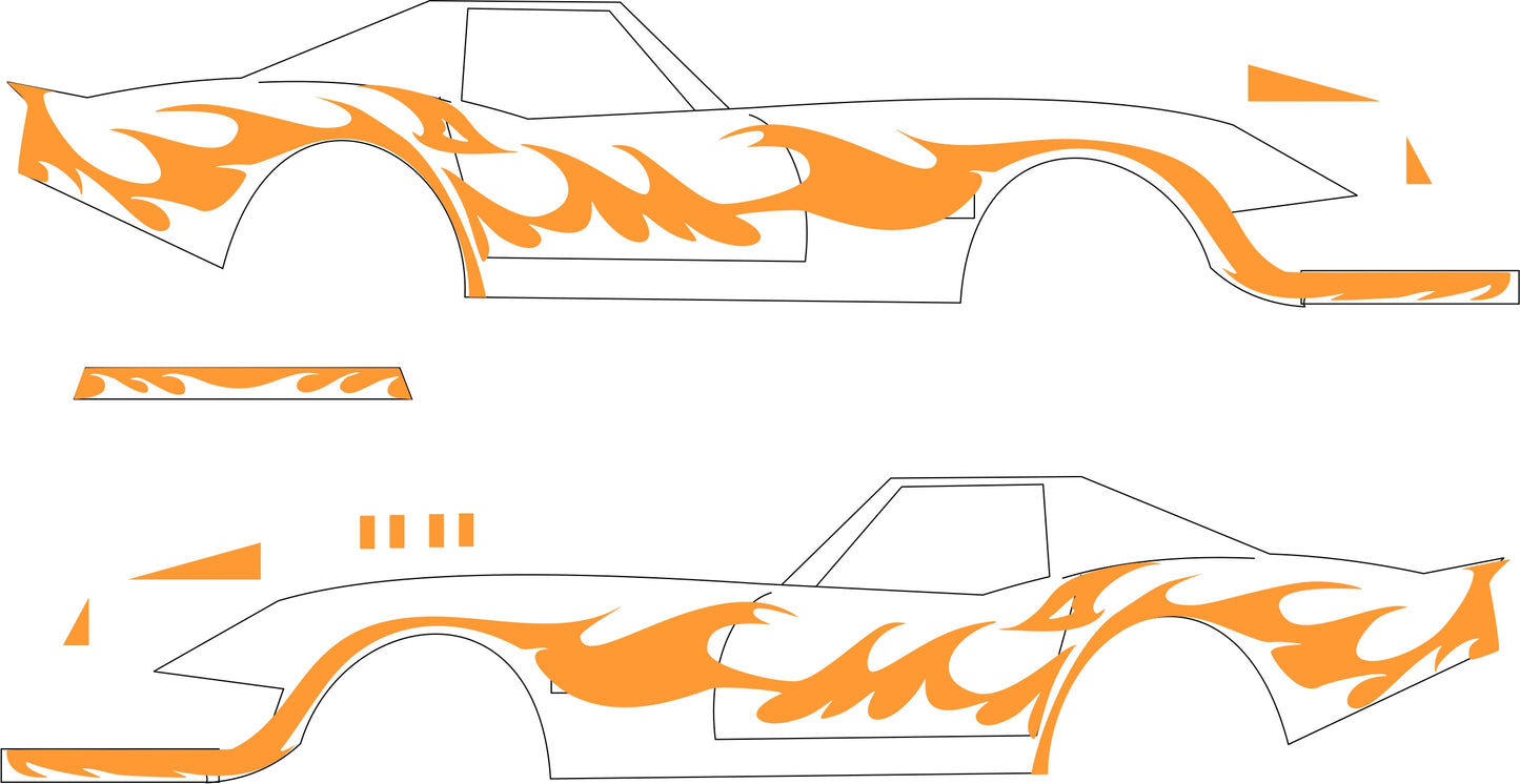 Corvette Summer water slide decal