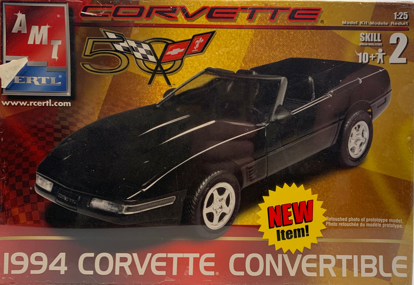 AMT 1994 Corvette Convertible, 1/25 Scale Model Kit