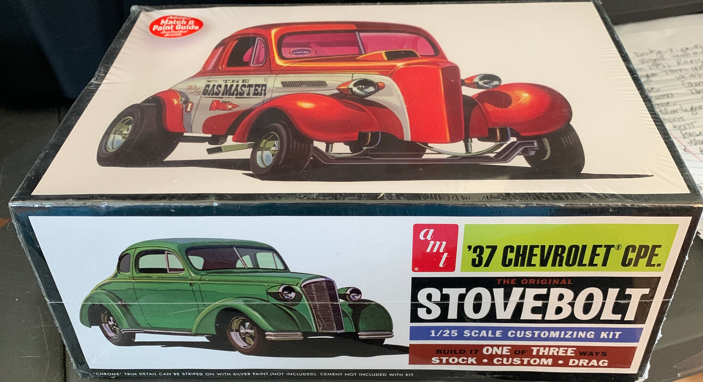 AMT ‘37 Chevrolet Coupe, The Original Stovebolt 1/25 Scale Model Kit