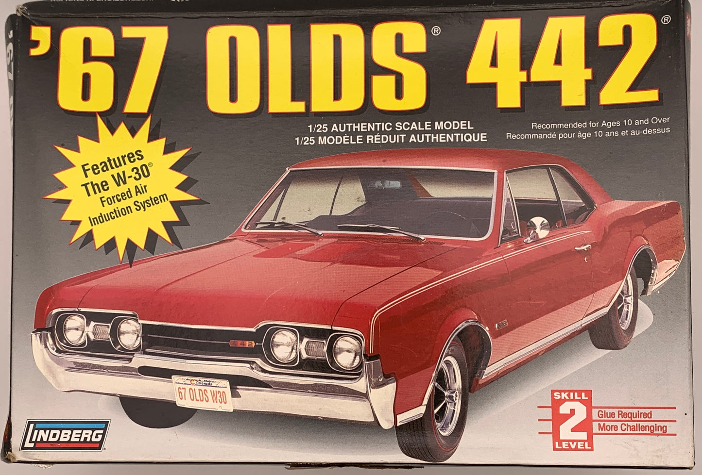 Lindberg ‘67 Olds 442, 1/25 Scale Model Kit