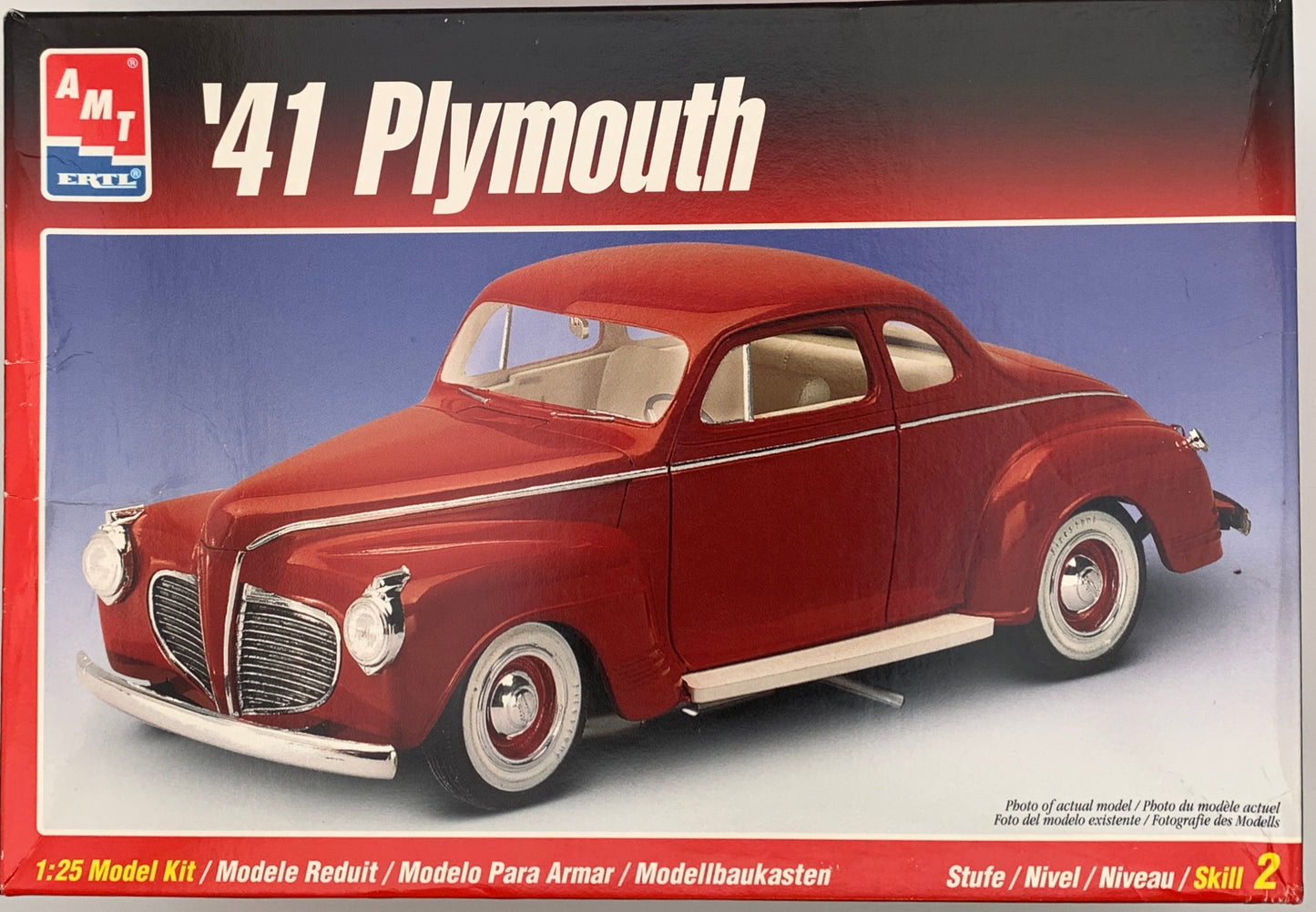 AMT ‘41 Plymouth, 1/25 Scale Model Kit (Open)