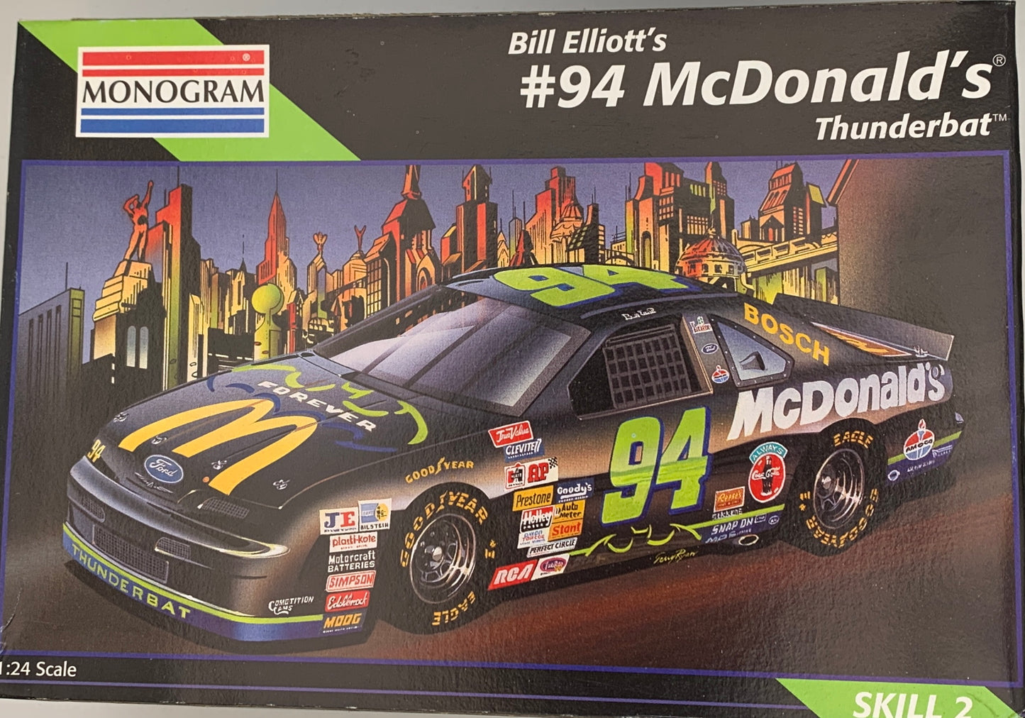 Monogram Bill Elliott’s #94 McDonald’s Thunderbat, 1/24 Scale Model Kit