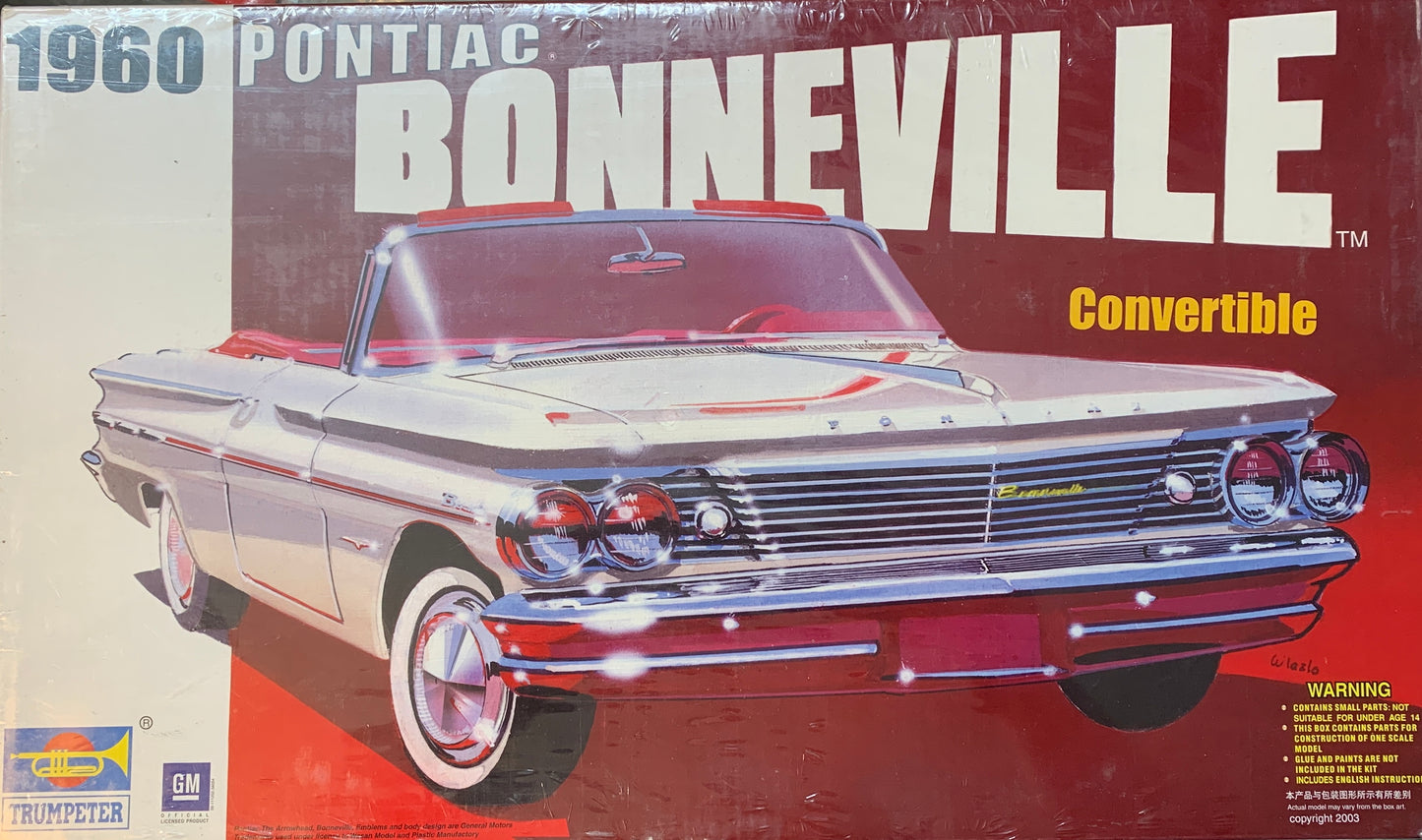 Trumpeter 1960 Pontiac Bonneville Convertible, 1/25 Scale Model Kit