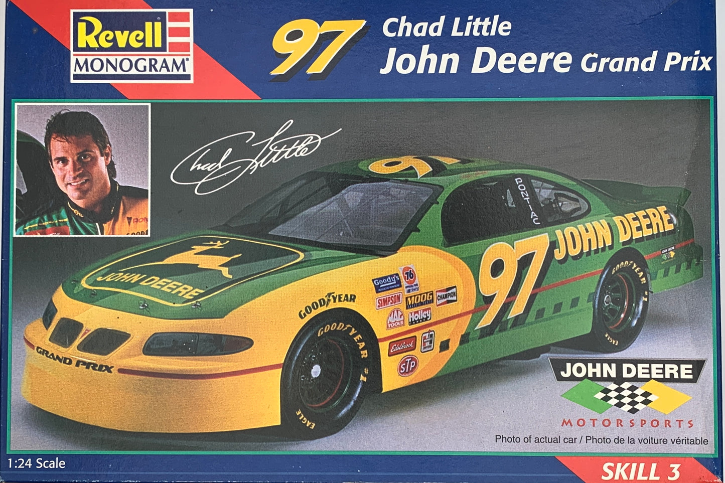 Revell Monogram #97 Chad Little John Deere Grand Prix, 1/24 Scale Model Kit