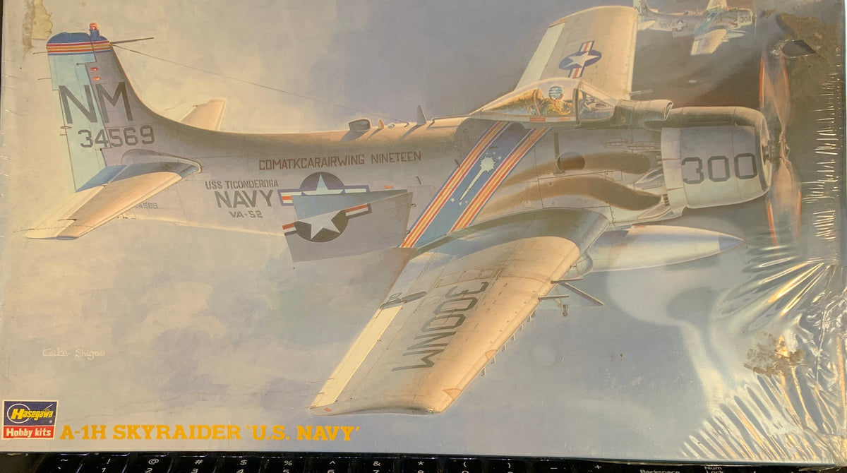 The Hasegawa BP6:1600 / stock #51406 A-1H Skyraider “U.S. Navy”