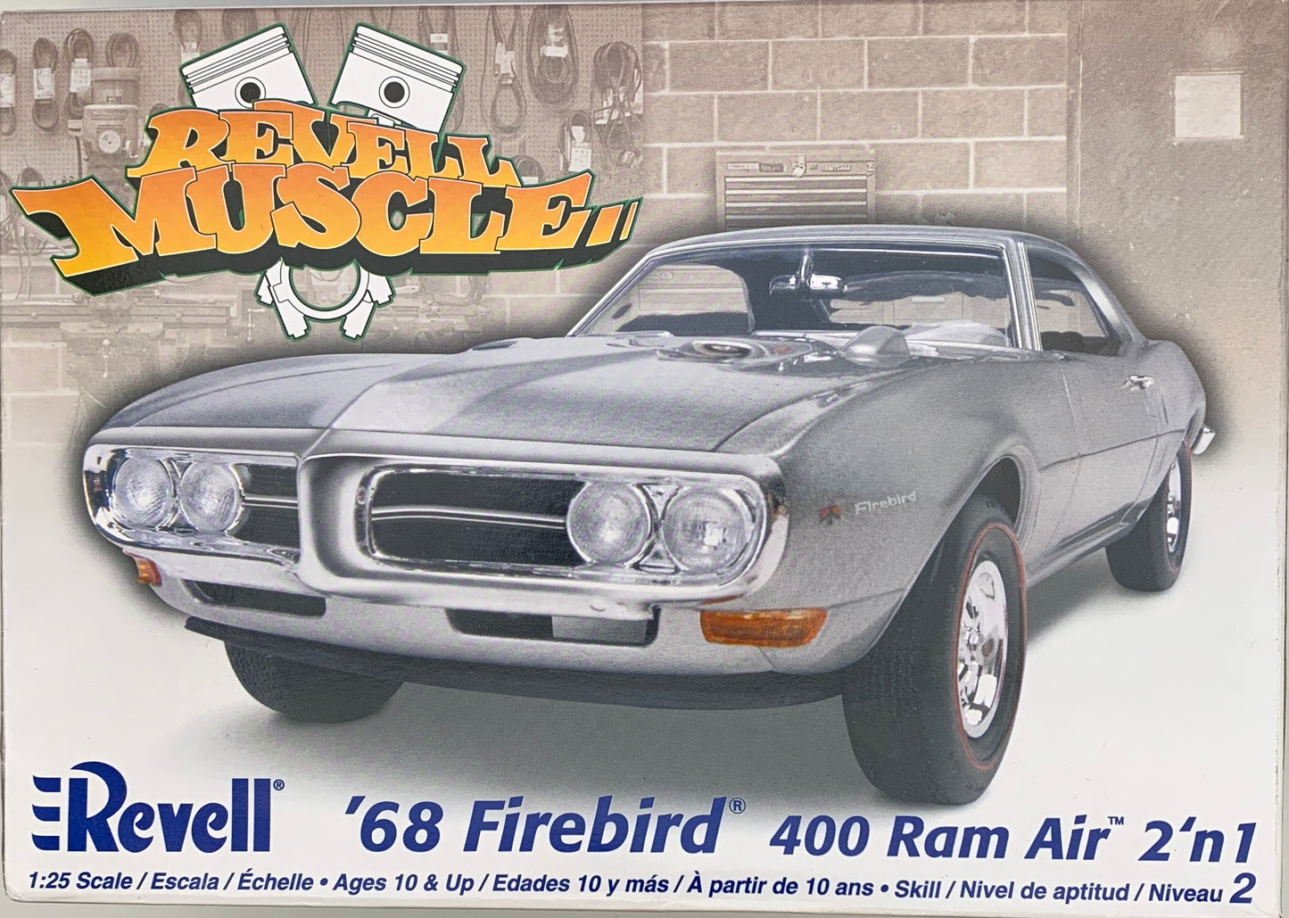 Revell Muscle ‘68 Firebird 400 Ram Air 2 in 1, 1/25 Scale Model Kit