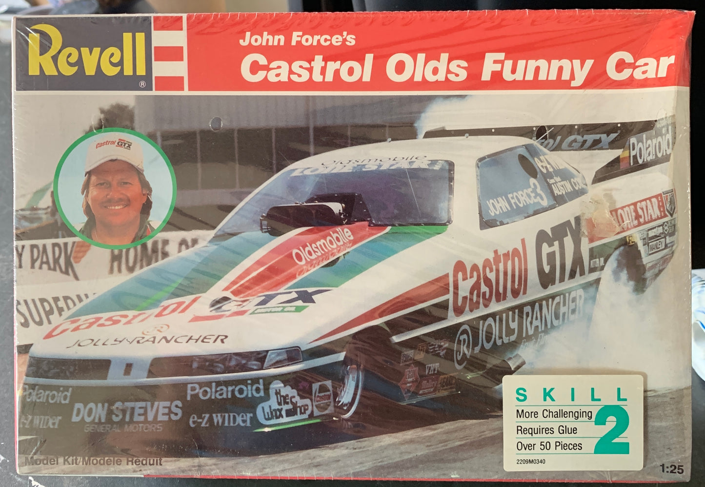 Revell John Force’s Castro Olds Funny Car, 1:25 Scale Model Kit