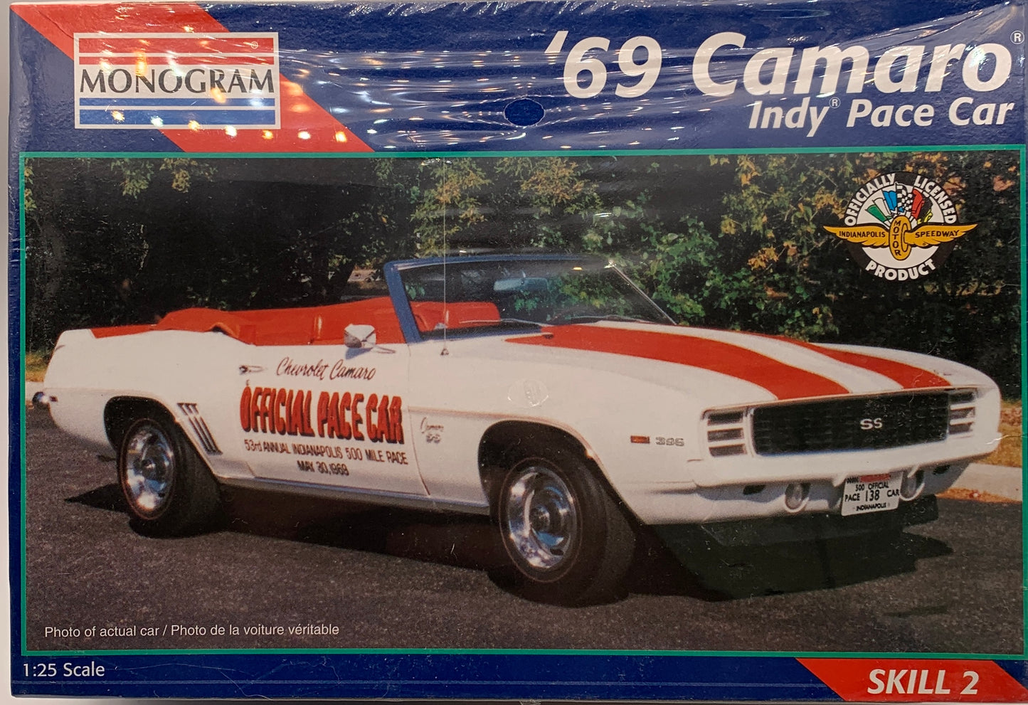 Monogram ‘69 Camaro Indy Pace Car, 1/25 Scale Model Kit