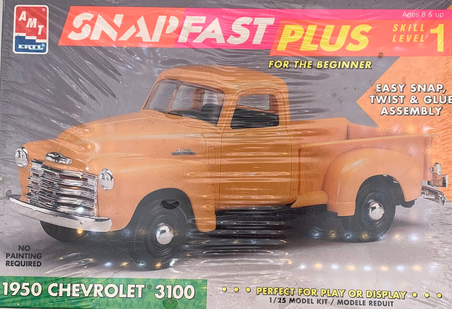 AMT 1950 Chevrolet 3100 Snapfast Plus, 1/25 Scale Model Kit