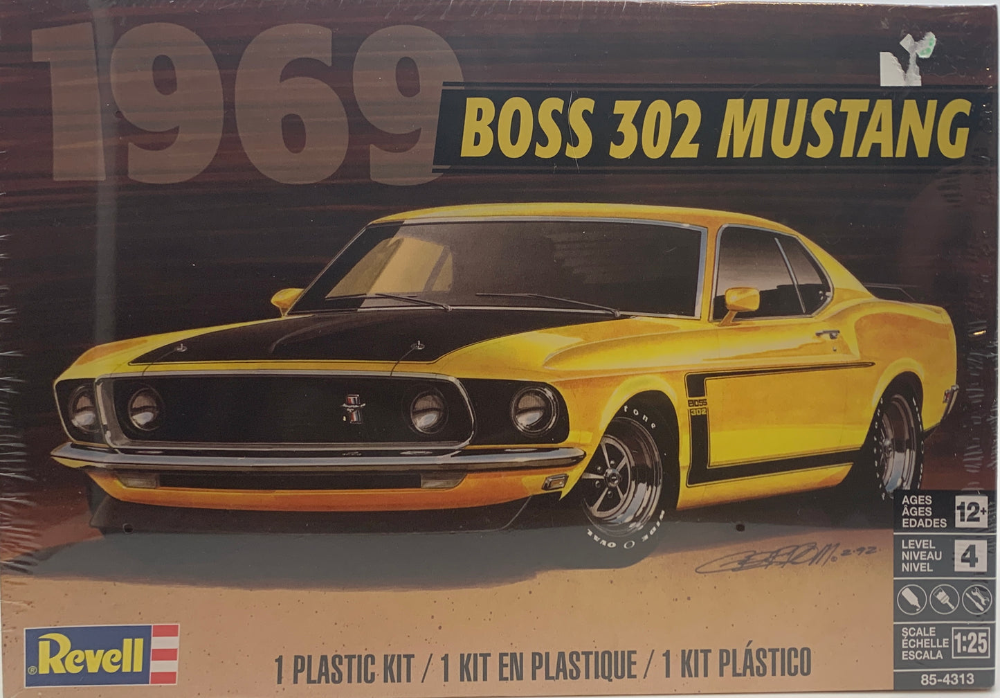 Revell 1969 Boss 302 Mustang, 1/25 Scale Model Kit