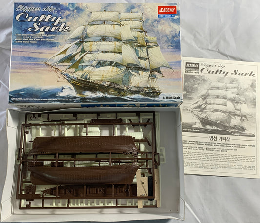 Academy Clipper Ship Cutty Sark, 1/350 Scale Model Kit