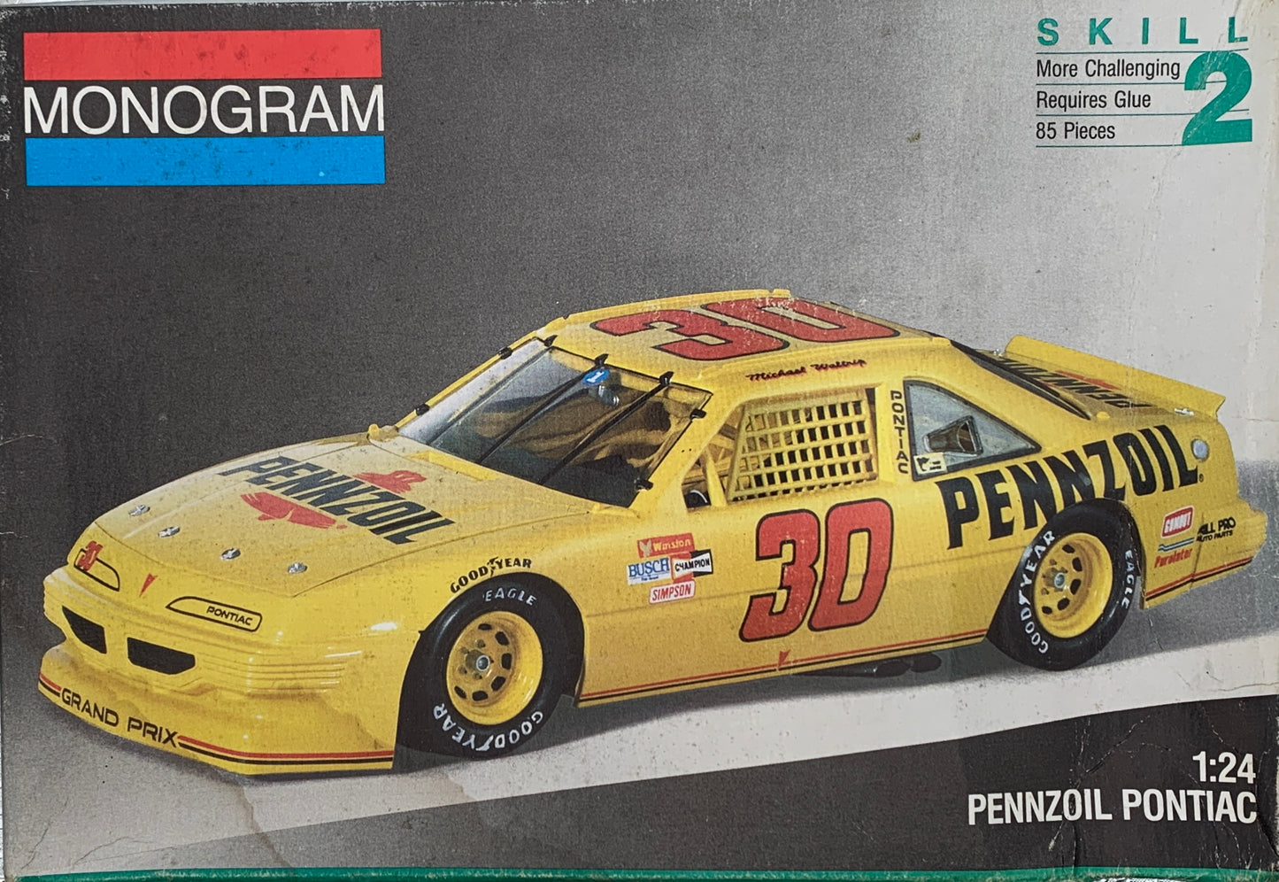 Monogram #30 Pennzoil Pontiac, 1/24 Scale Model Kit