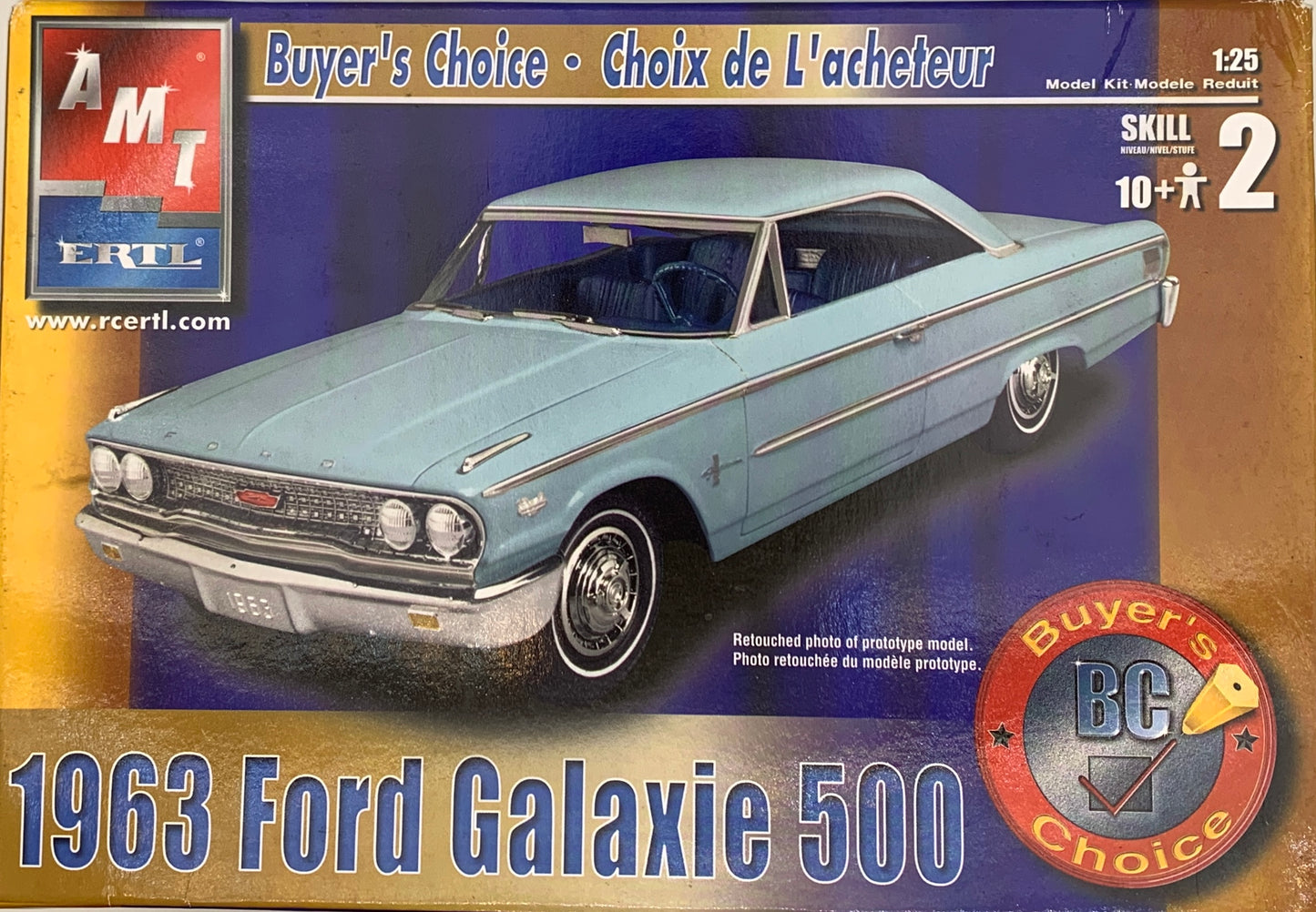AMT 1963 Ford Galaxie 500 Buyer’s Choice, 1/25 Scale Model Kit
