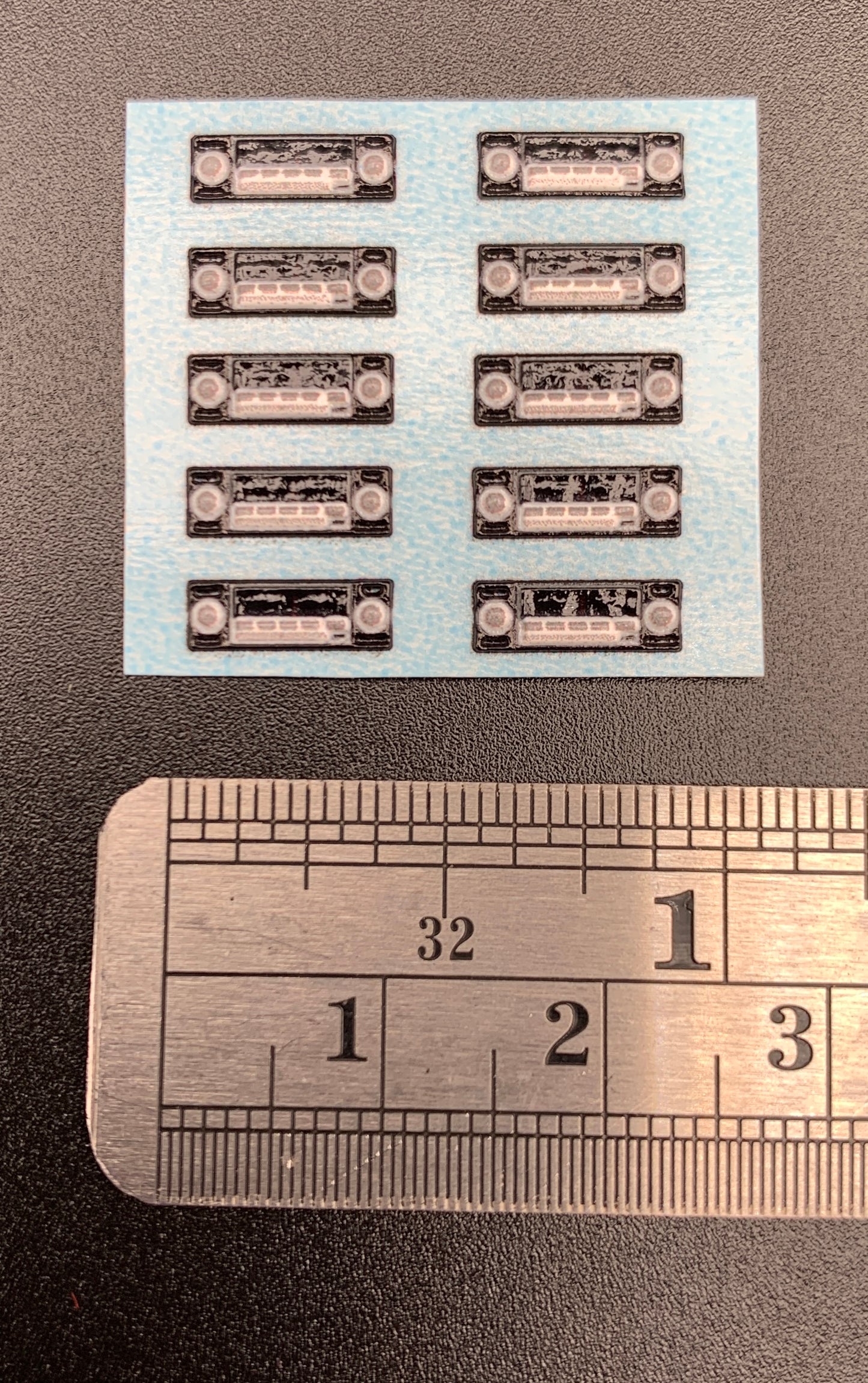Radio Vintage Dimensional decal