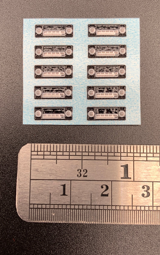 Radio Vintage Dimensional decal