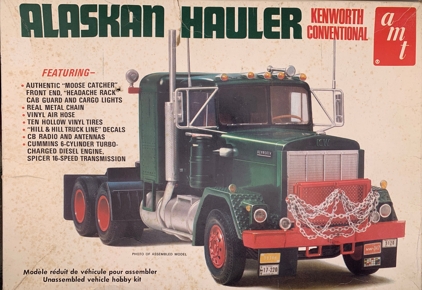 AMT Alaskan Hauler Kenworth Conventional, 1/25 Scale Model Kit