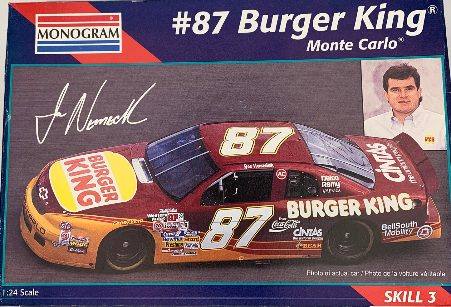 Monogram #87 Burger King Monte Carlo, 1/24 Scale Model Kit
