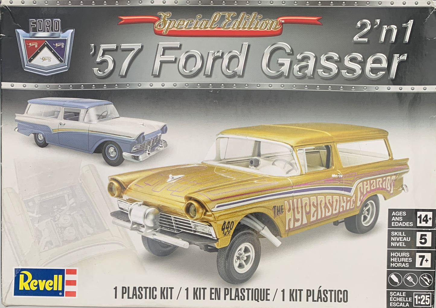 Revell ‘57 Ford Gasser 2 in 1 Special Edition, 1/25 Scale Model Kit