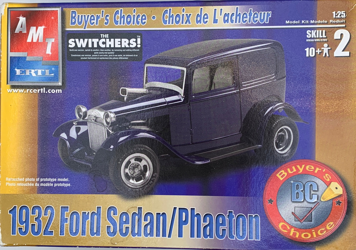 AMT Buyer’s Choice 1932 Ford Sedan / Phaeton, 1/25 Scale Model Kit