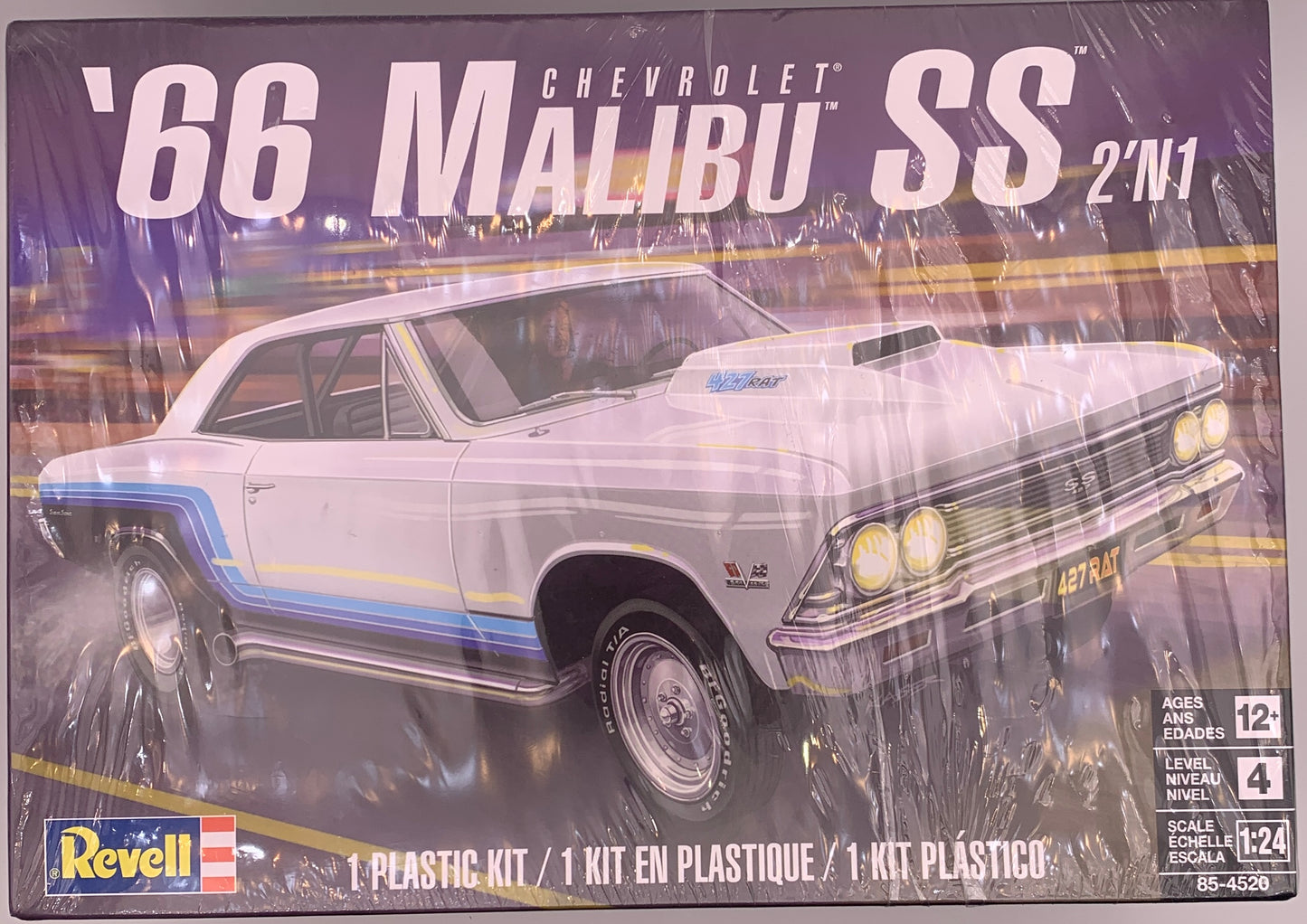 Revell ‘66 Chevrolet Malibu SS 2 ‘n 1, 1:24 Scale Model Kit