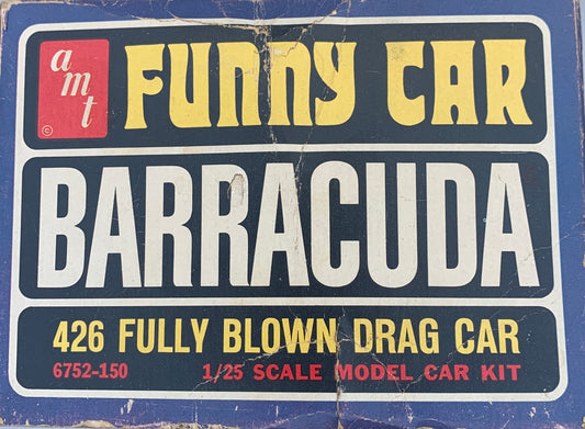 AMT Super Boss Funny Car Barracuda 426 Fully Blown Drag Car, 1/25 Scale Model Kit