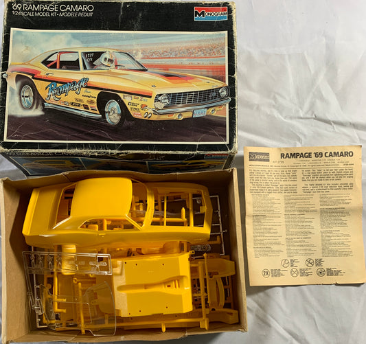 Monogram ‘69 Rampage Camaro, 1/24 Scale Model Kit