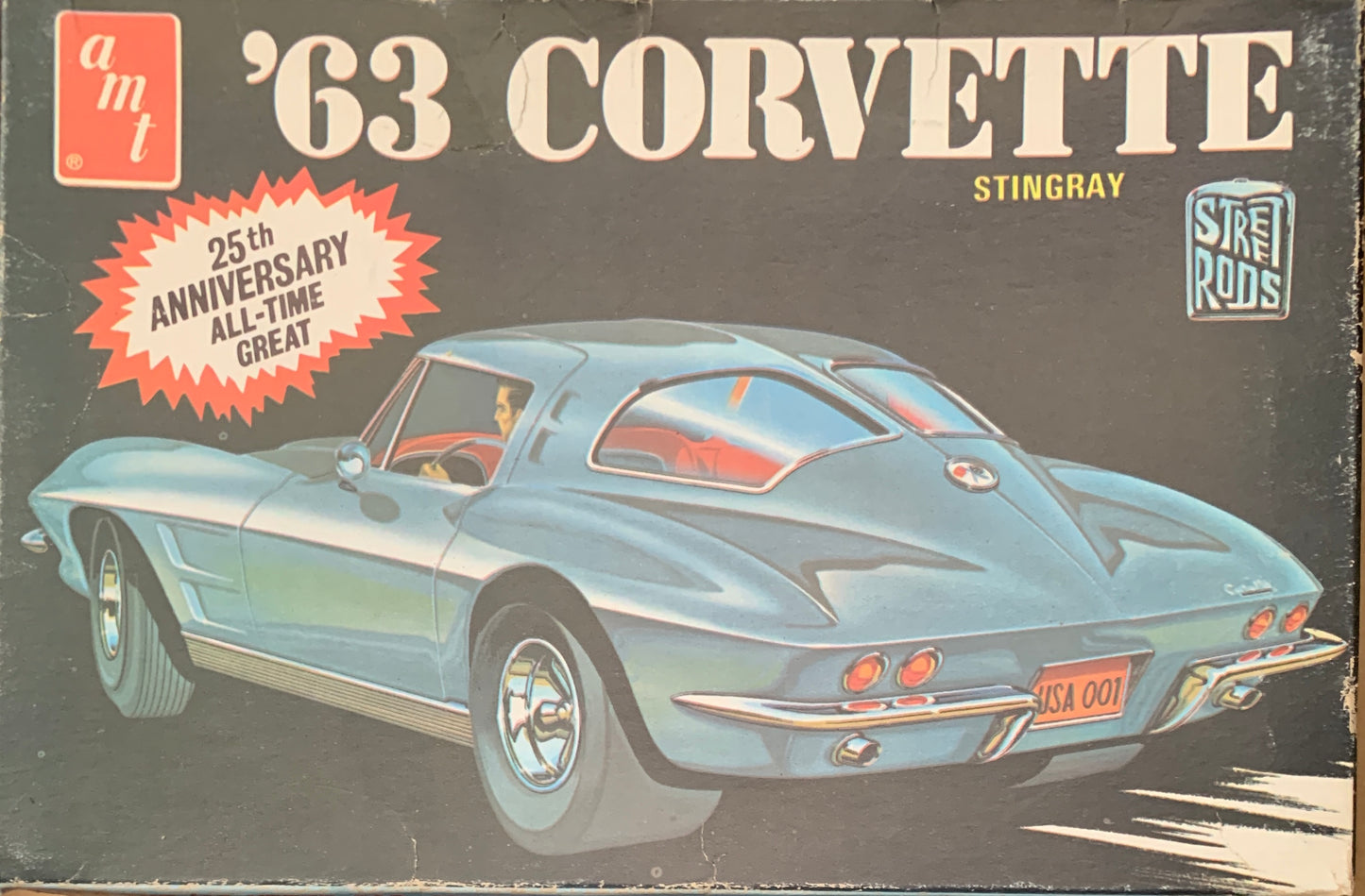 AMT ‘63 Corvette Stingray, 1/25 Scale Model Kit