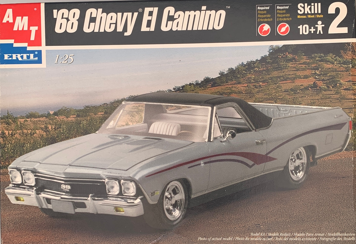 AMT ‘68 Chevy El Camino, 1/25 Scale Model Kit