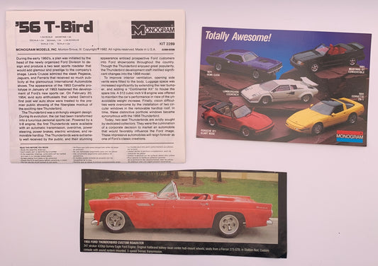 Monogram ‘56 T-Bird, 1:24 Scale Model Kit