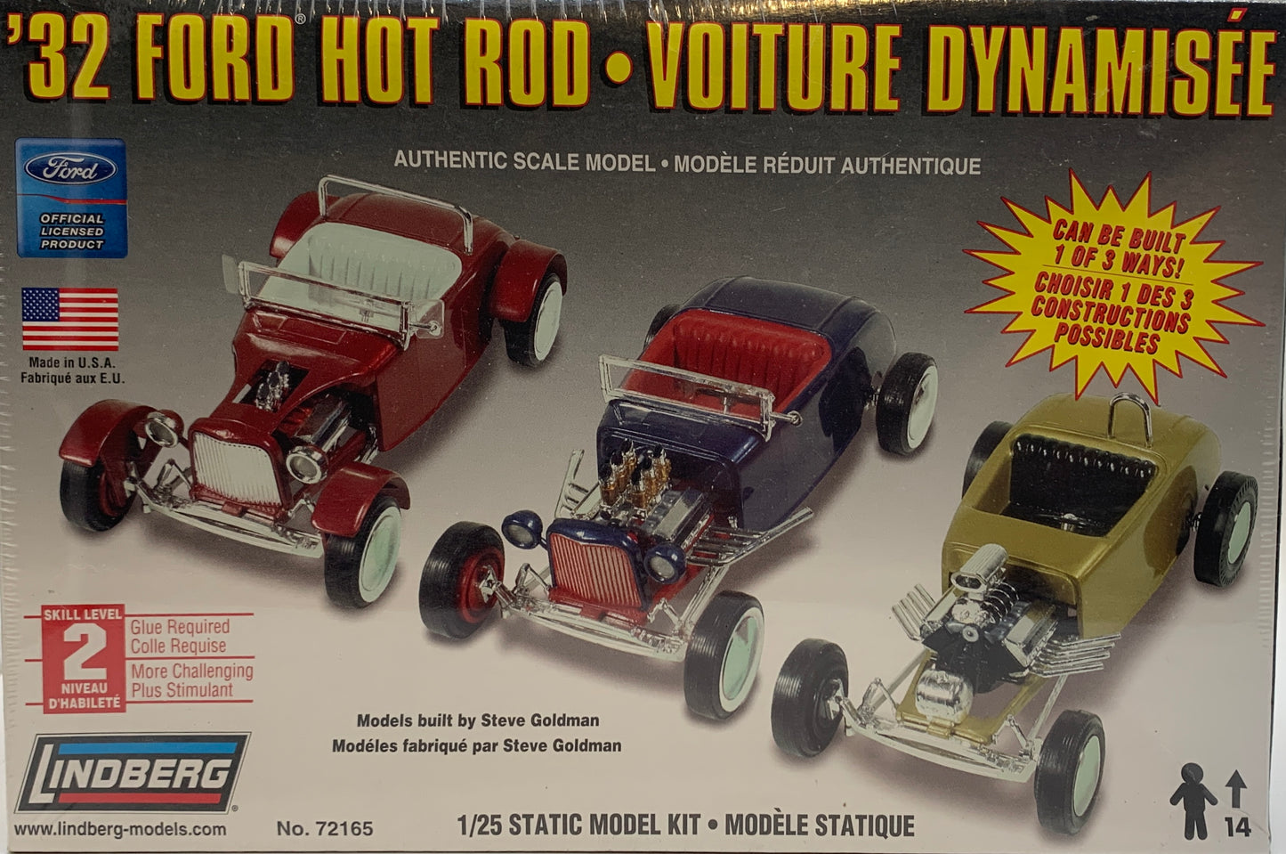 Lindberg '32 Ford Hot Rod, 1/25 Scale Model Kit