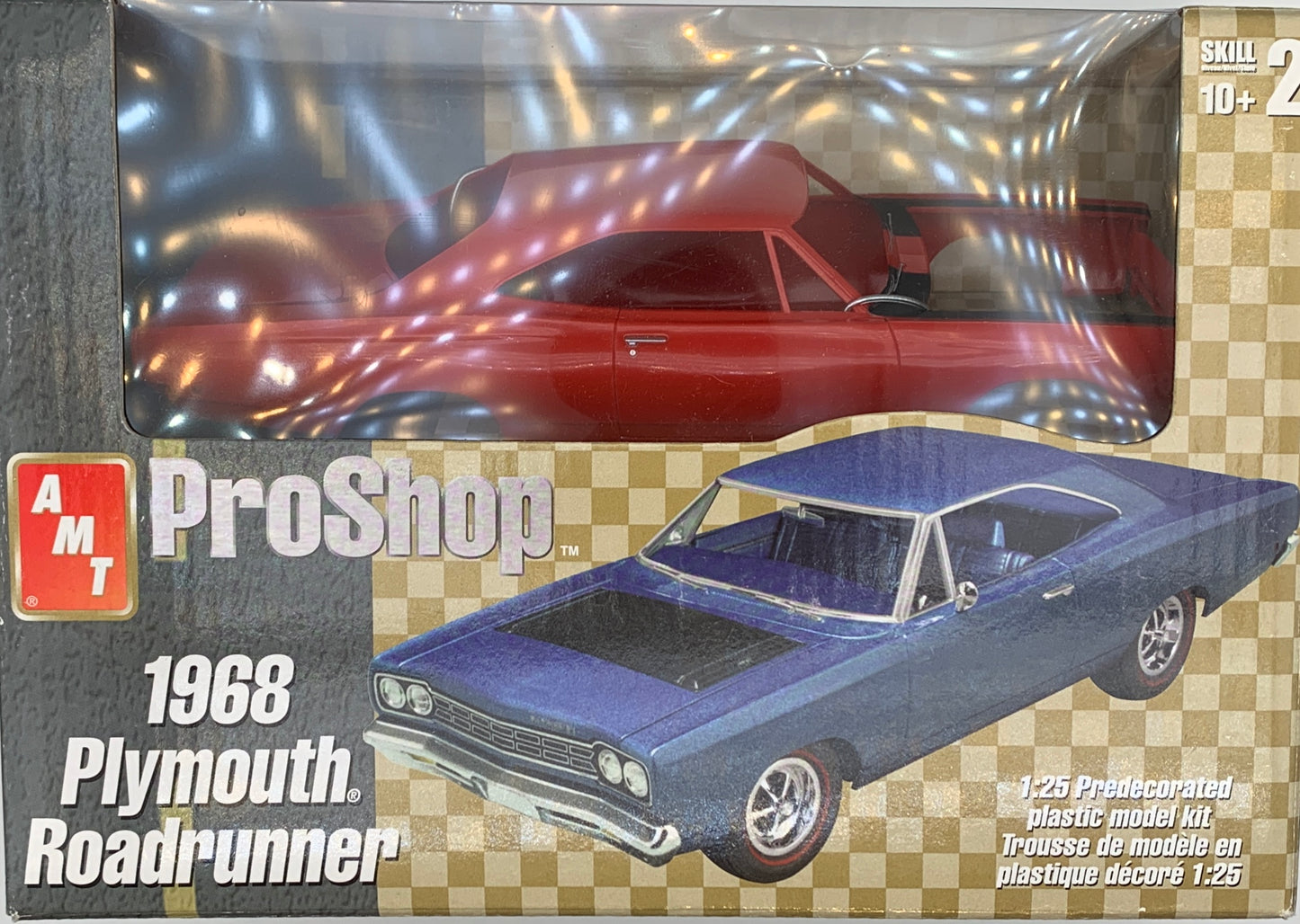AMT ProShop 1968 Plymouth Roadrunner Predecorated, 1/25 Scale Model Kit