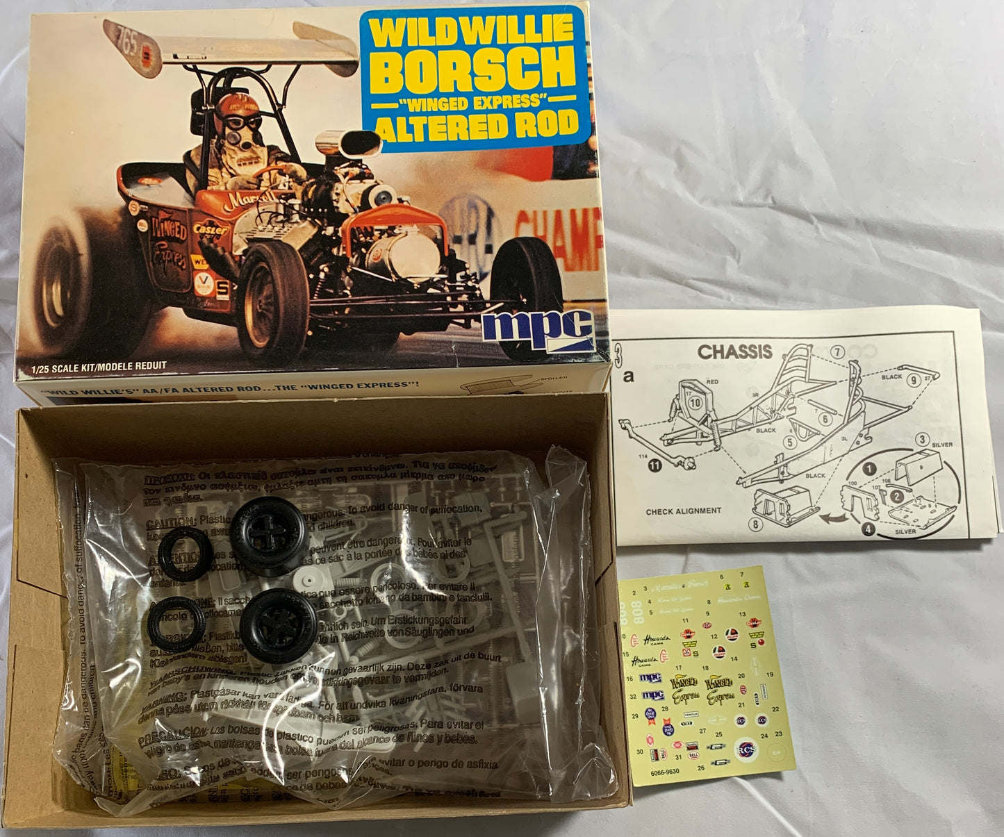 MPC Wild Willie Borsch “Winged Express” Altered Rod, 1/25 Scale Model Kit
