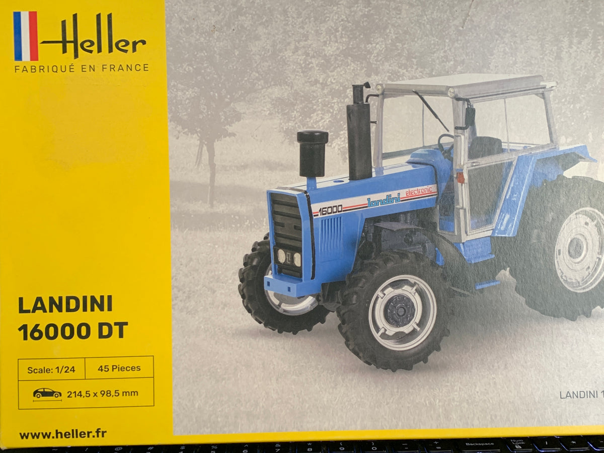 Heller #81403 Landini 16000 DT is a 1/24-scale tractor kit