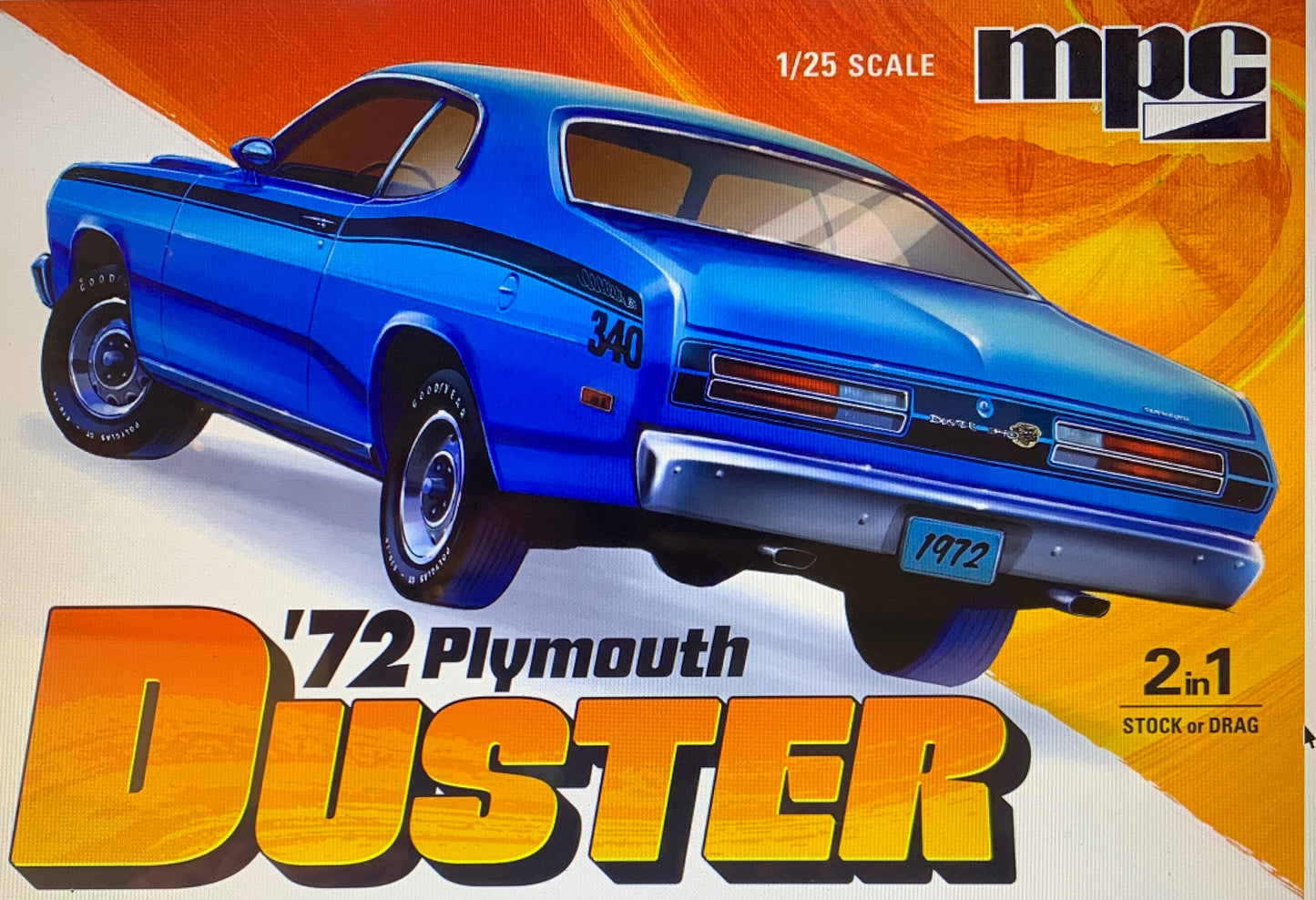 MPC 1006 1972 plymouth duster 1/25 scale model kit