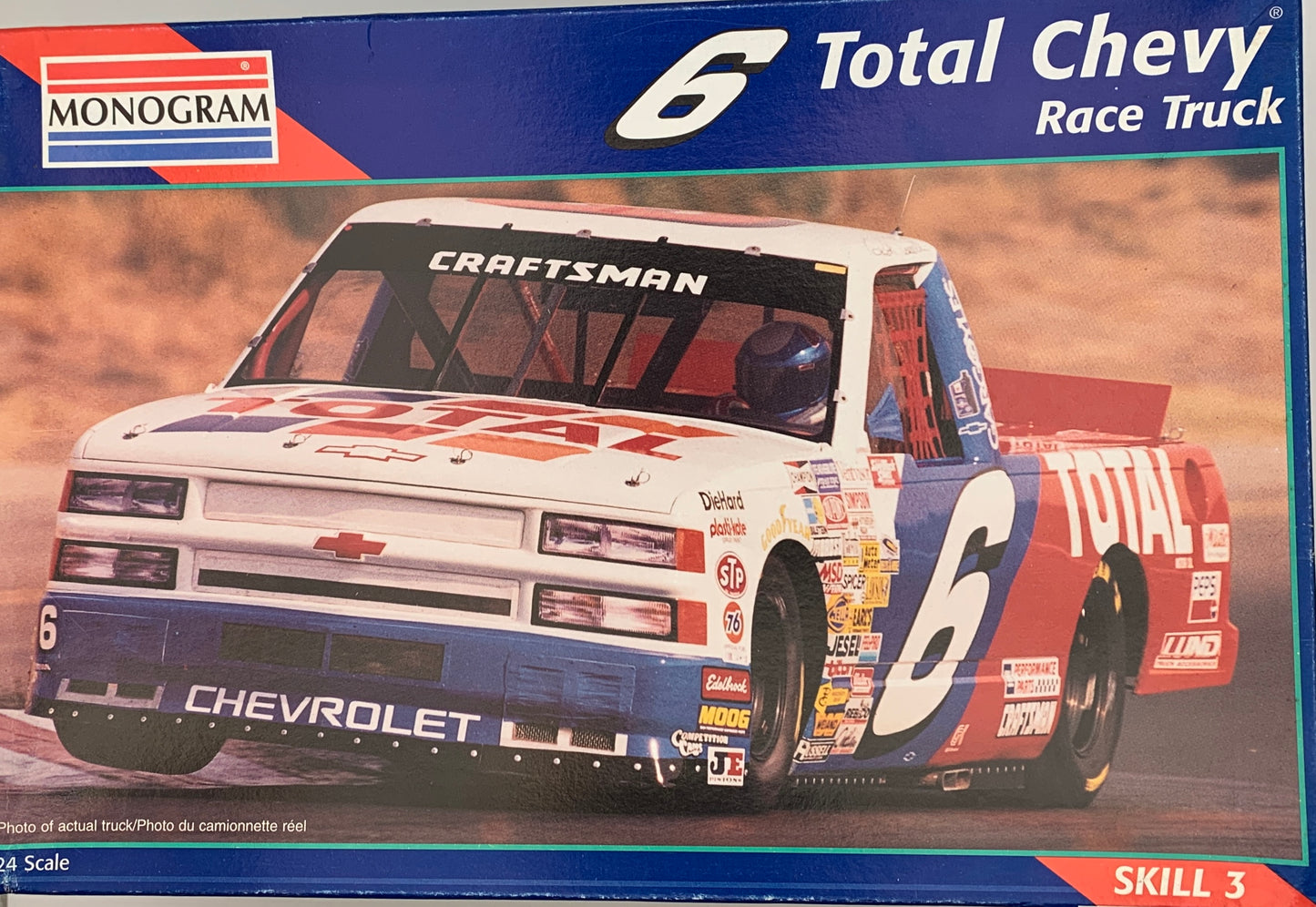 Monogram #6 Total Chevy Race Truck, 1/24 Scale Model Kit