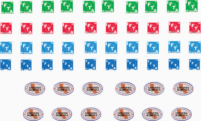 IFTA 1/24 or 1/25 scale Water Slide Decal Sheet