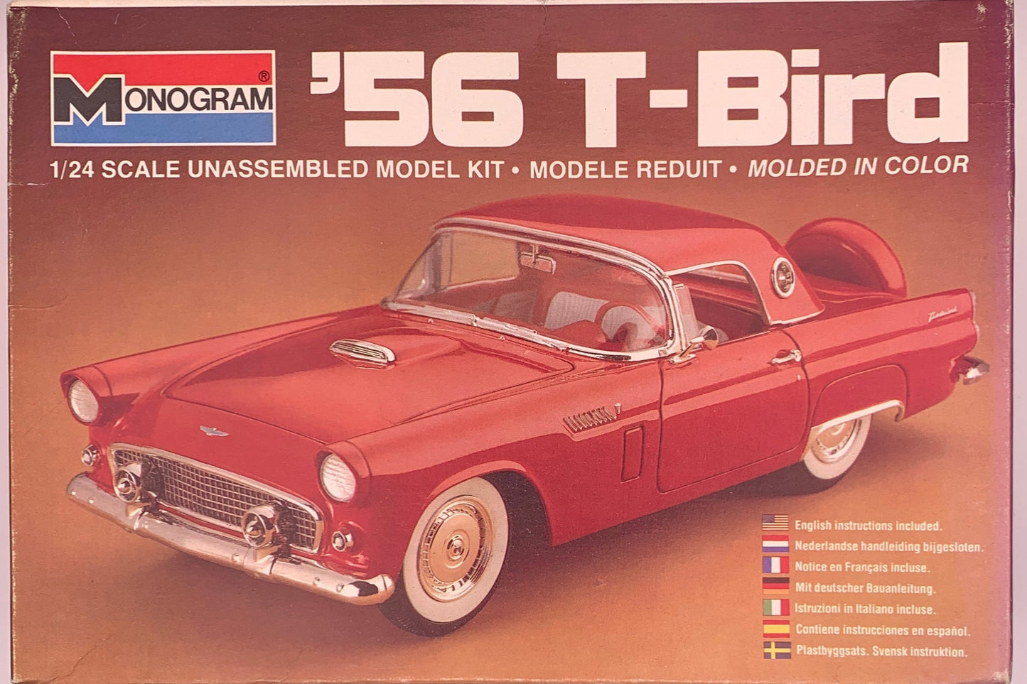 Monogram ‘56 T-Bird, 1:24 Scale Model Kit