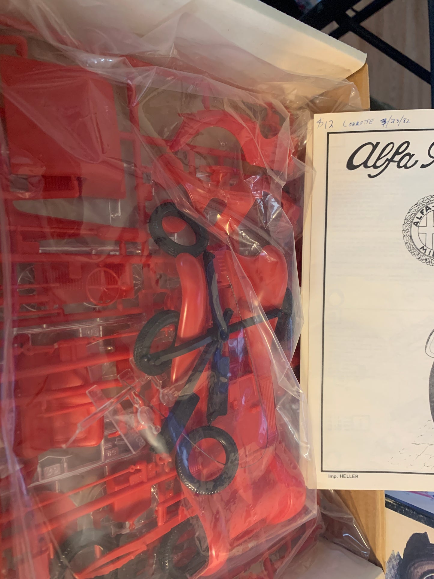 Heller Alfa Romeo 1750cc Zagato kit #715, 1/24 scale model kit