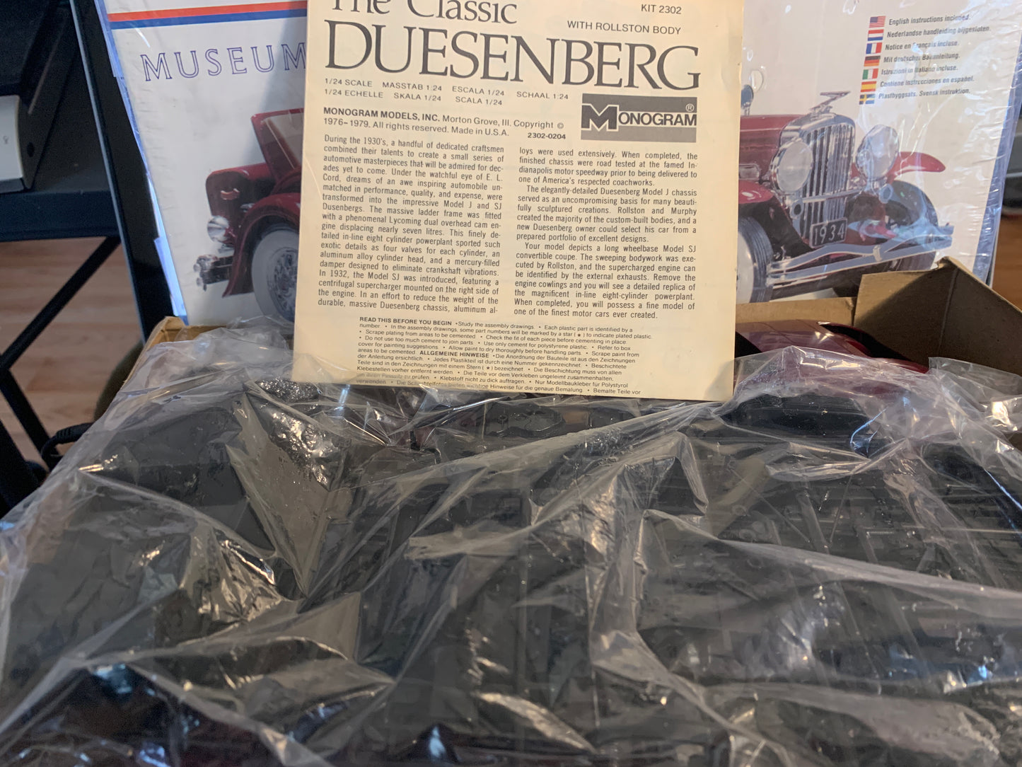 Monogram 1934 Duesenberg SJ Roadster kit #2302, 1/24 scale