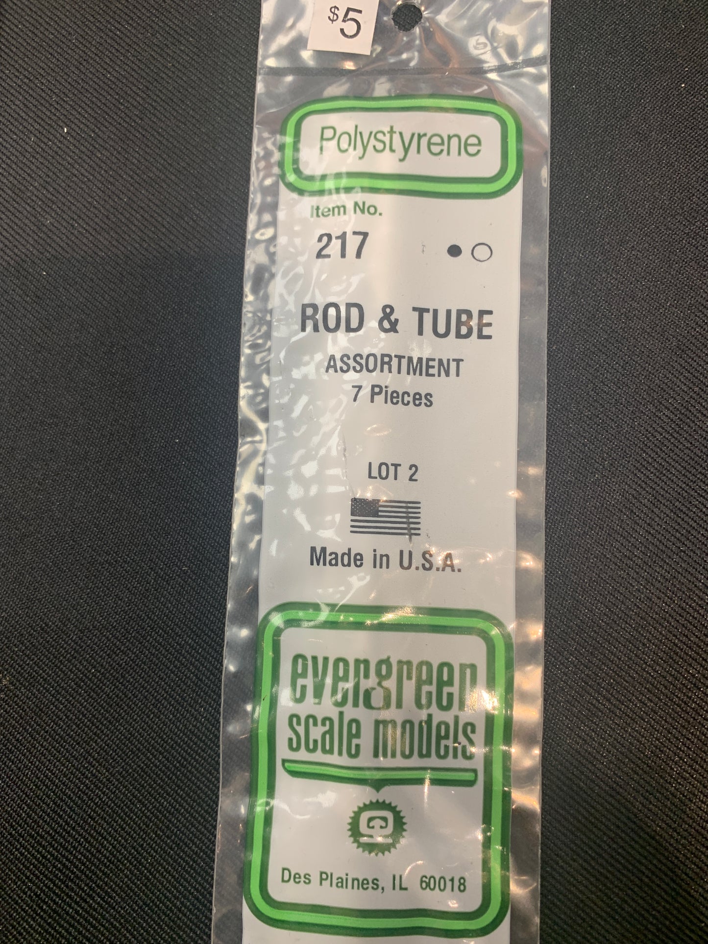 Evergreen Polystyrene Rod & Tube assortment #217