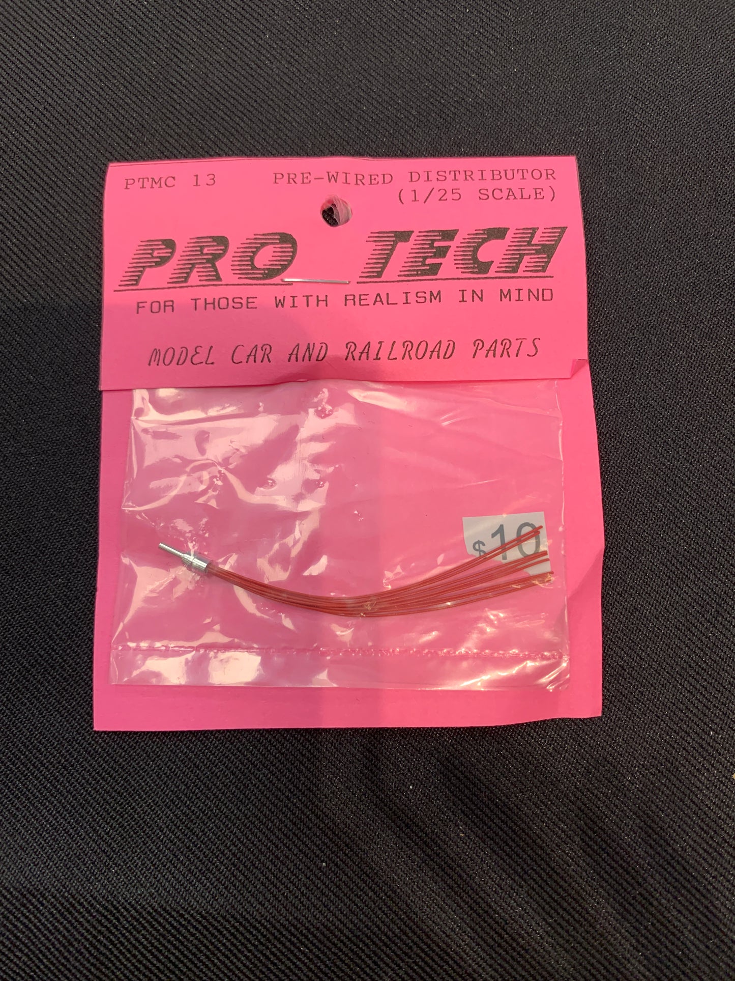 Red Pre-Wired Distributor (1/25 scale) (machined aluminum)