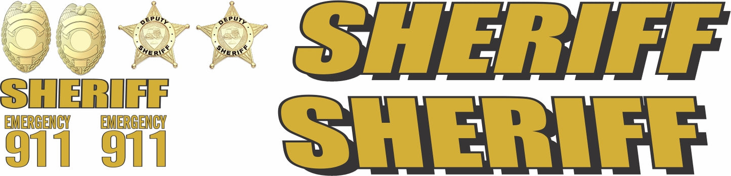 Sheriff scale model decal