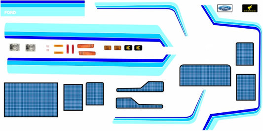 Bronco Stripes scale model decal
