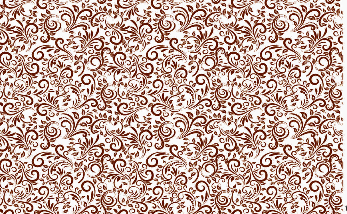 Floral brocade damask 1/24 or 1/25 scale Water Slide Decal Sheet